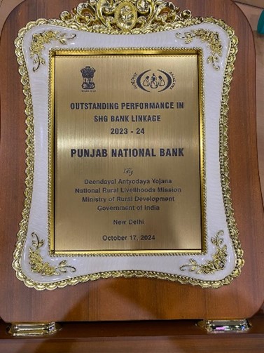 PNB recognised for Outstanding Performance in SHG Linkage 2023